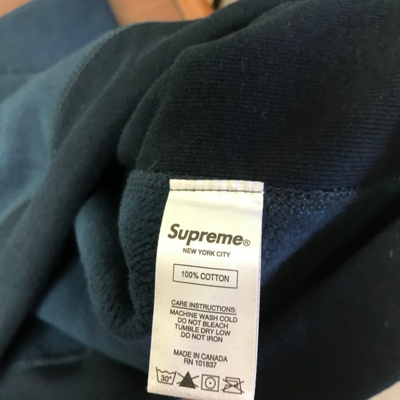 FW18 Supreme Boxlogo Crewneck Navy - Picture 5 of 5